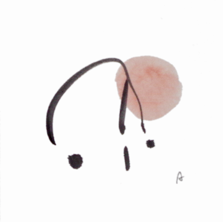 Art Calligraphy "Rain & Sun" / アート書「雨と日」