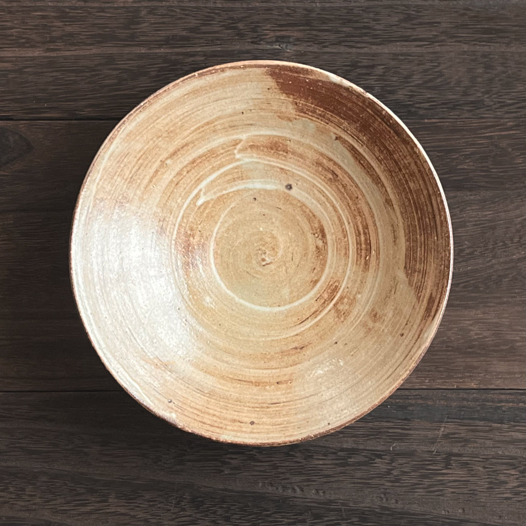 Middle Bowl Brown & White ／ 中鉢茶白化粧